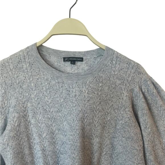 ADRIANNA PAPPEL BELL SLLEVE CREW NECK SOFT SWEATER - Picture 4 of 7